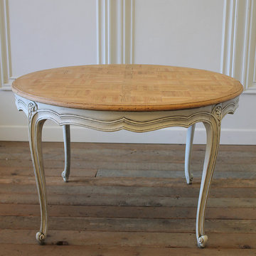 20th Century French Provincial Parquetry Dining Table
