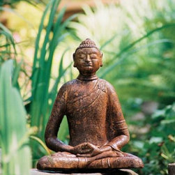 Medium Mongolian Buddha - Garden Statues And Yard Art
