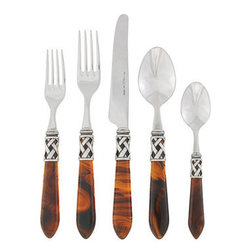 Aladdin Tortoise Brilliant Flatware - Dinnerware
