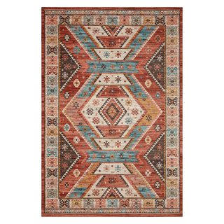 Safavieh Lavar Kerman LVK601B Creme/Red Area Rug