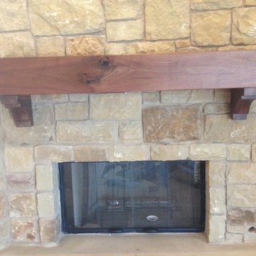 Walnut Mantel