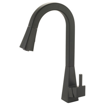 Olympia Faucets K-5060 i3 1.5 GPM 1 Hole Pre-Rinse Kitchen Faucet - Matte Black