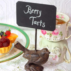 Bird Chalk Sign - Decorative Objects And Figurines