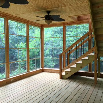 Two Story Cedar Screen Room Deer Park, IL