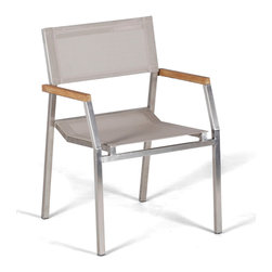 Wintons Teak Salma Sail SS Stacking Chair - Outdoor Dining Chairs