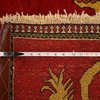 Amazing Lion Design Old Persian Pictorial Shiraz Oriental Area Rug