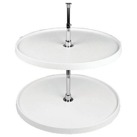 Rev-A-Shelf 6072-20-52 Classic Double Full Circle 20" 2 Tier Lazy - White