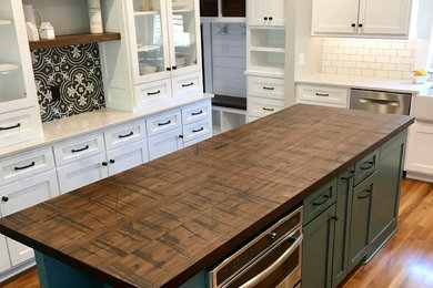 Reclaimed Wood White Kitchen