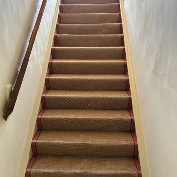 Unnatural Flooring - New England - Burlington -with Jaspa Woven Fulham Stripe bi