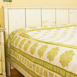 Attiser - Green Bedspread - Bedding