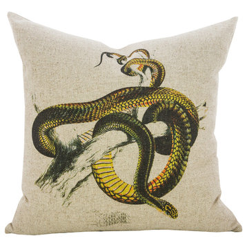 Snake Linen Pillow