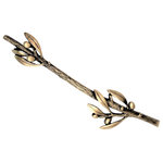 D'Artefax - Olive Branch Handle 13", Brass (Brs) - Accent your fine cabinetry with this unique botanical Olive Branch Handle inspired from nature. Made from an actual branch that was enhanced to include olives and leaves. A symbol of peace.