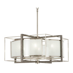 Minka Lavery 4567 Tyson's Gate 6 Light 24"W Chandelier - Brushed Nickel with