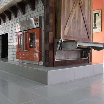 Orange BlueStar Wall Oven featured on HGTV's The Elbow Room