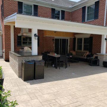 Covered Patio and Outdoor Kitchen in Bath Township, OH