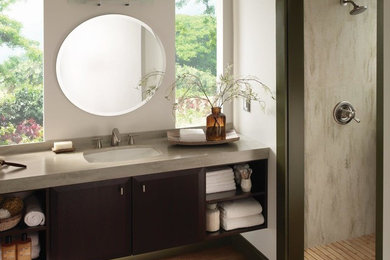Inspiration for a modern bathroom remodel in Other