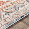 New Mexico NWM-2308 Rustic Rust/Blue 5'3"x7'3" Area Rug