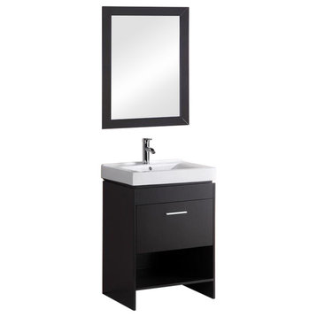 Sink Vanity, Mirror, No Faucet
