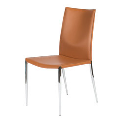 Max-II High Back Dining Chair | Cognac (Set of 2) - Dining Chairs