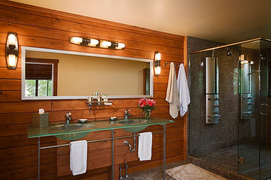 Example of a mid-sized minimalist bathroom design in Other