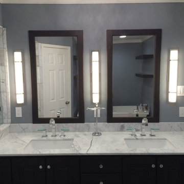 Vanity Area Is Crisp and Inviting