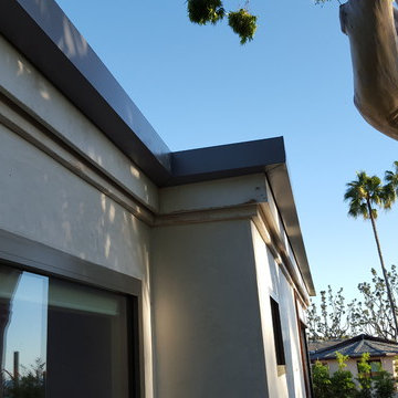 Box Gutter (No Lip) Tall Version, Home in Laguna Beach Under Renovation