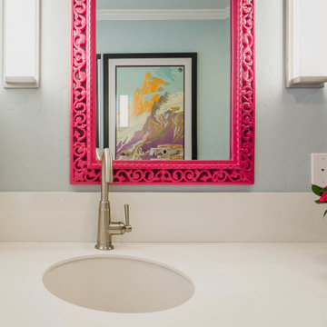 Wet Bar Sink & Statement Mirror