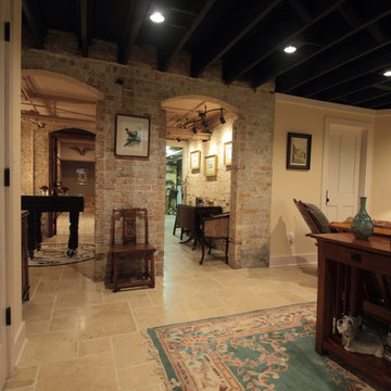 Basement Wine Cellar, Tasting Room and TV Room