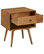 MCM 1 Drawer Solid Wood Nightstand, Caramel