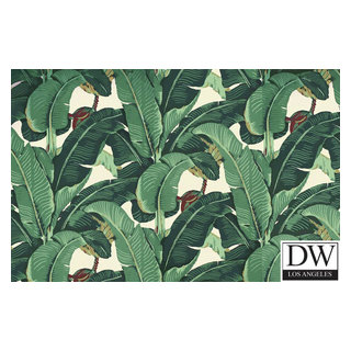 Beverly Hills Martinique Banana Leaf Wallpaper - Coastal - Los Angeles - by  Designer Wallcoverings | Houzz UK