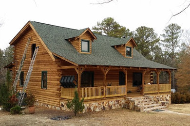 Inspiration for a rustic exterior home remodel in Atlanta