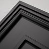 4'x2' Drop-In PVC Ceiling Tile, White, Black, 47.83"x23.82"x0.02"