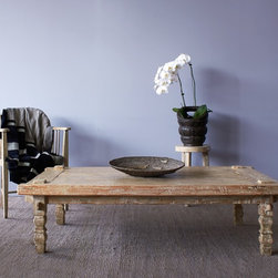 Nomad Village - Recycled Teak Weaving Coffee Table - Coffee Tables