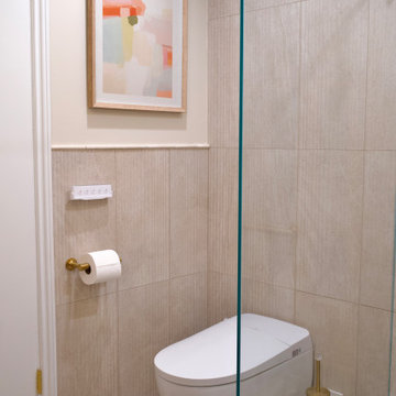 Modern transitional bathroom remodel