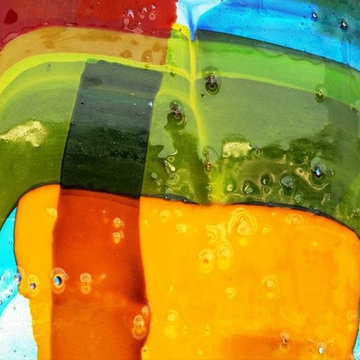 cast glass artist paintings