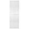 Fruitville Shaker Style Frameless Recessed Wood Pantry Cabinet, 14x56, White Enamel
