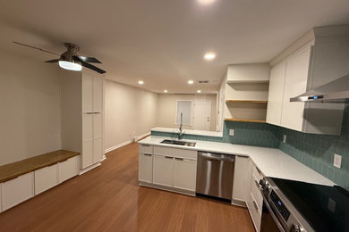 Example of a transitional kitchen design in Raleigh