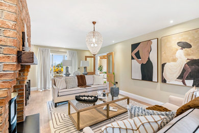 Photo of a large mediterranean living room in Other.