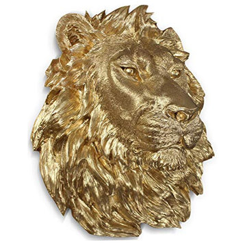Large Gold Lion, 17"