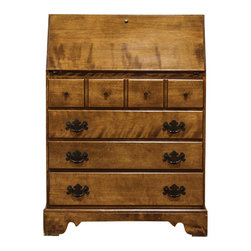 Traditional Wood Secretary Desk - Desks And Hutches
