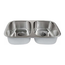 Miseno - Miseno MSS2918C 29-1/8" Undermount Double Basin Stainless Steel - Kitchen Sinks