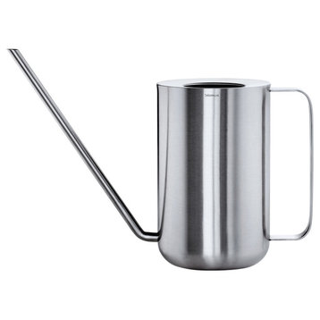 Modern Planto Large Watering Can, Stainless Steel