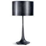 Regina Andrew Design - Trilogy Table Lamp, Black - Blending grace and power, the Trilogy uses a tapered black iron base with coordinating shade to provide a versatile solution for your living room, bedroom or entryway. Perfect for those who love minimalist decor or an urban feel to their interiors.