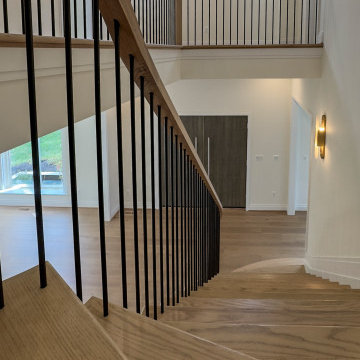 Project #144 | Slightly Curved Transitional Staircase