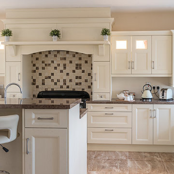 Painted Kitchen with Range Surround