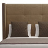 Nativa Interiors Irenne Simple Tufted Bed, Brown, Ca King, Medium 67"