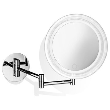 WS 16 Touch Magnifying Makeup Mirror in Polished Chrome w/ Touch Dimmer