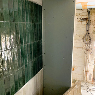 Accessible Bathroom in an Arts & Crafts Home - Wimbledon