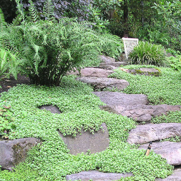 Elegant Northwest Natural Hillside Garden