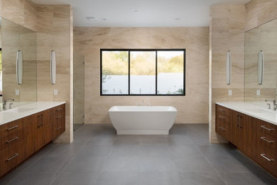 Example of a trendy bathroom design in Phoenix